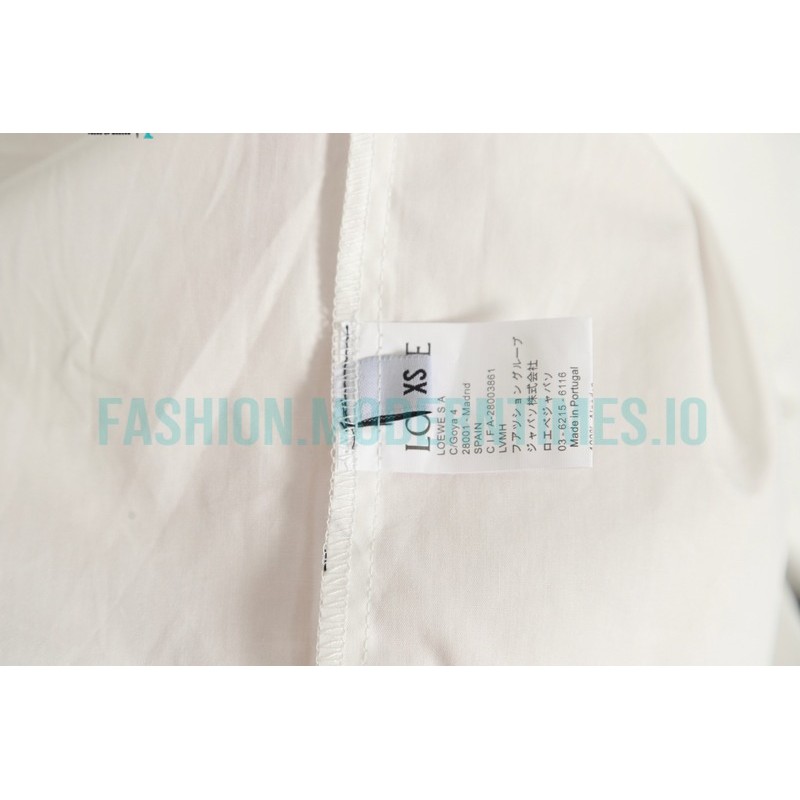 Loewe - Leather Label Pocket Embroidered Shirt With Long Sleeves