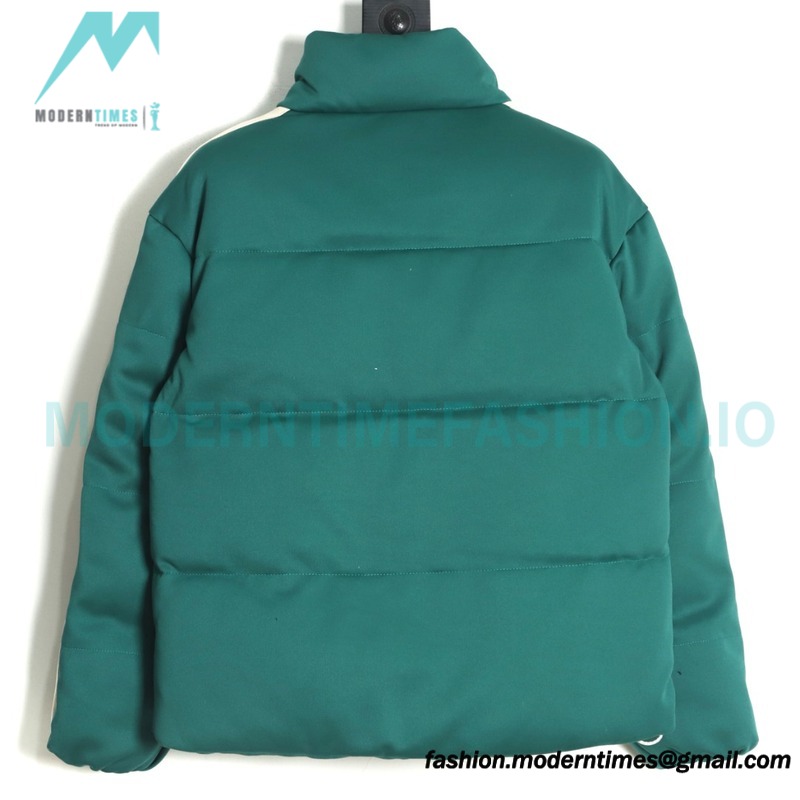Moncler - Palm Angels Co-brand Striped Embroidered Logo Down Jacket