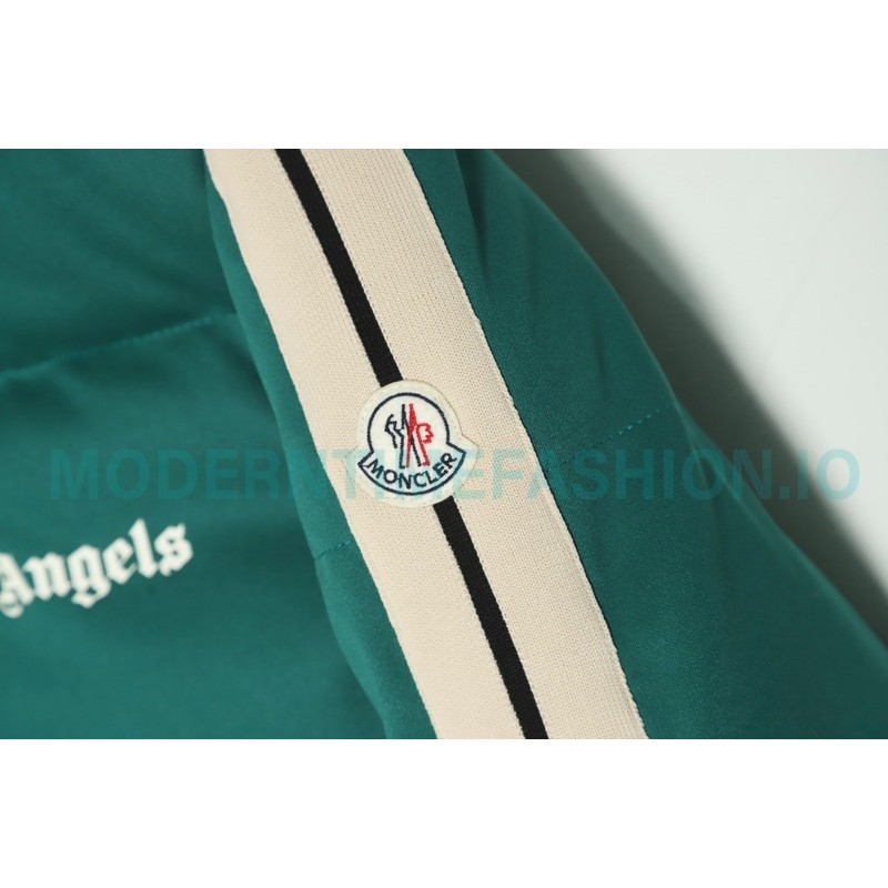Moncler - Palm Angels Co-brand Striped Embroidered Logo Down Jacket
