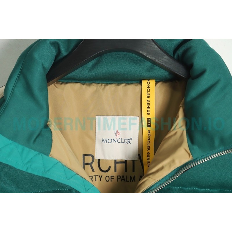 Moncler - Palm Angels Co-brand Striped Embroidered Logo Down Jacket