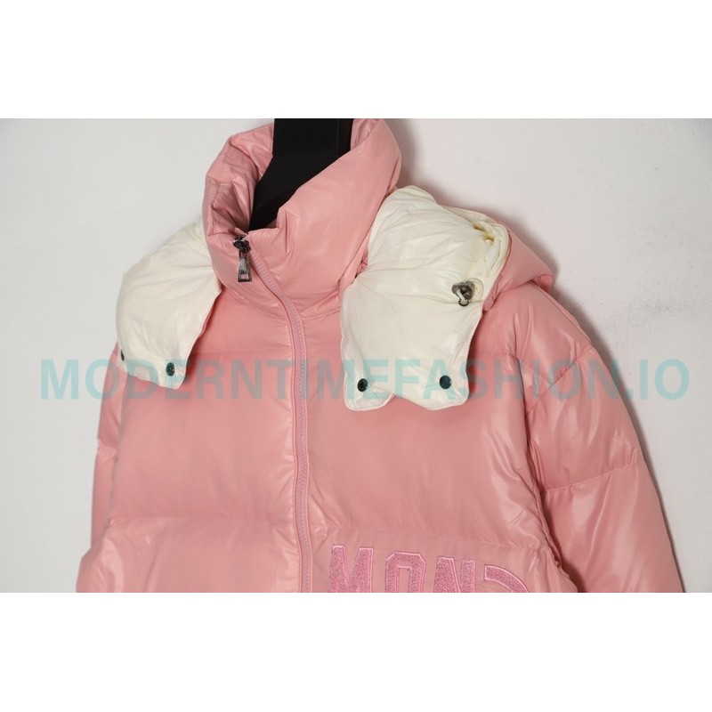 Moncler - 23FW Abbaye Logo Embroidered Short Down Jacket