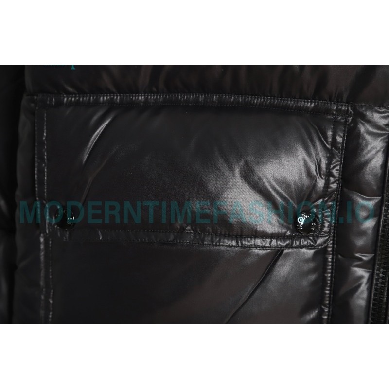 Moncler - 23FW Abbaye Logo Embroidered Short Down Jacket