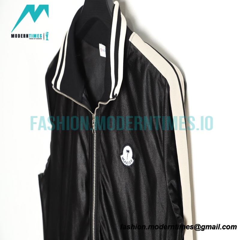 Moncler - Palm Angles Co-branded Style FW22 Bright Face Logo Label Zipper Collar Thin Jacket 