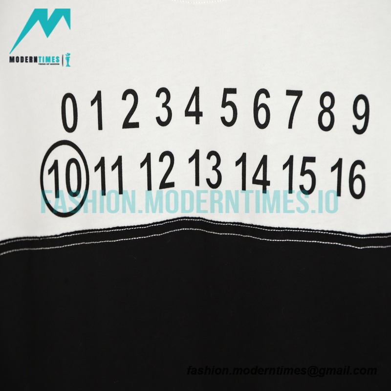  Maison Margiela - Digital Size Table Printed Stitches Short Sleeve