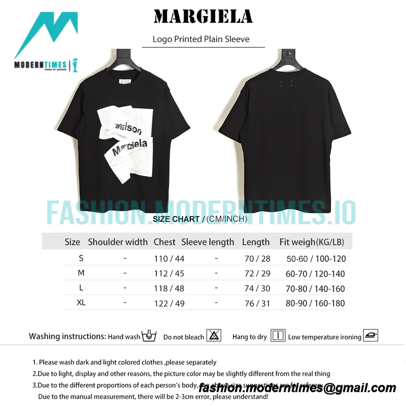  Maison Margiela - Logo Printed Plain Sleeve