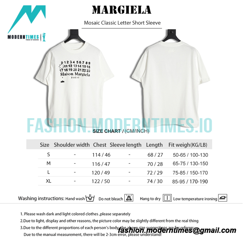 Maison Margiela - Mosaic Classic Letter Short Sleeve