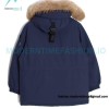 MLB - Chest Embroidered Logo Fur Collar Hooded Down Jacket
