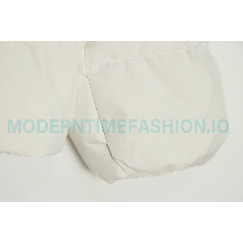 MLB - Button Label Embroidered Short Thickened Down Jacket
