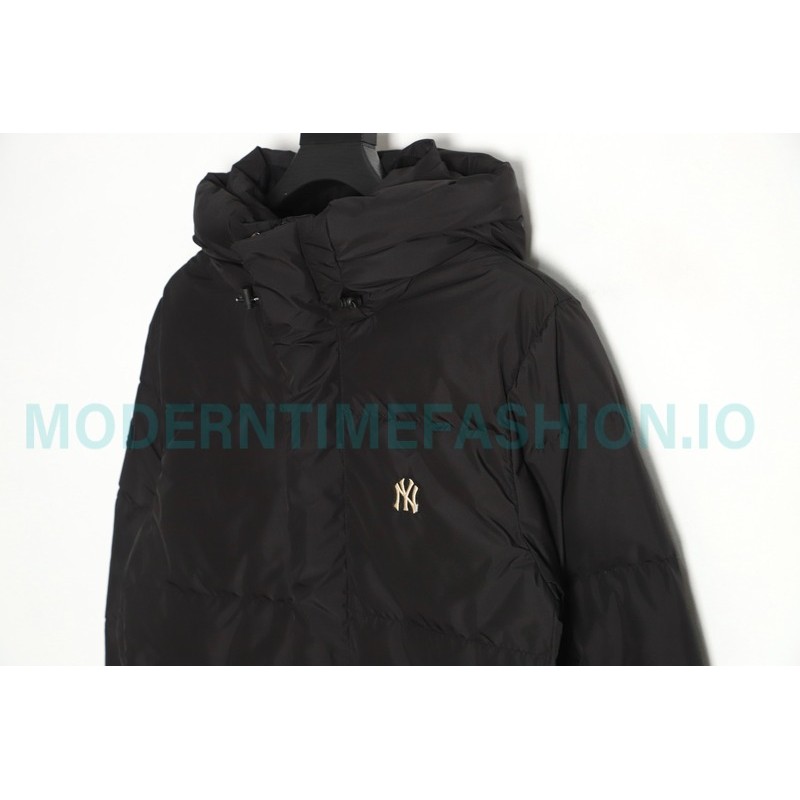 MLB - Button Small Embroidered Logo Long Down Jacket