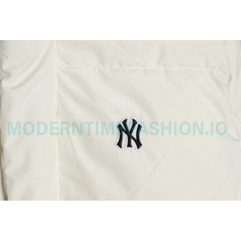 MLB - Button Small Embroidered Logo Long Down Jacket