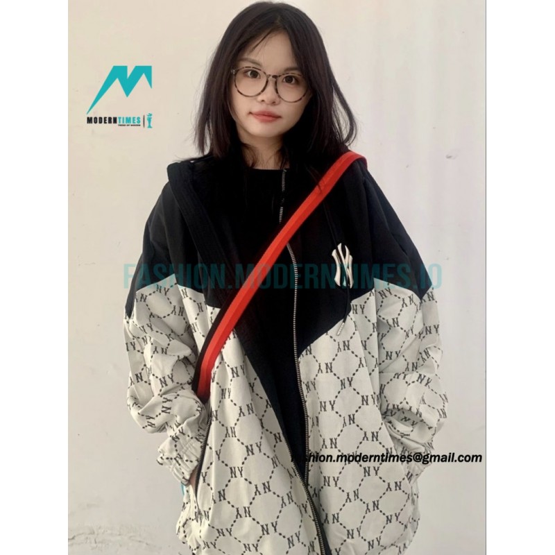 MLB - Logo printed Letter Hooded Long-sleeved Printed Jacket