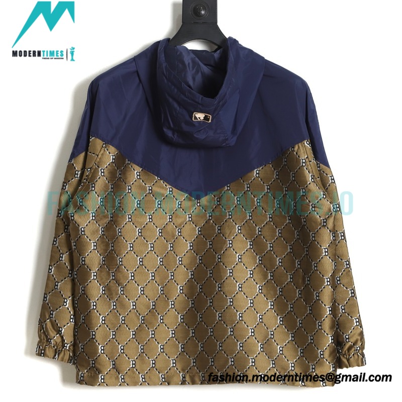 MLB - Logo printed Letter Hooded Long-sleeved Printed Jacket