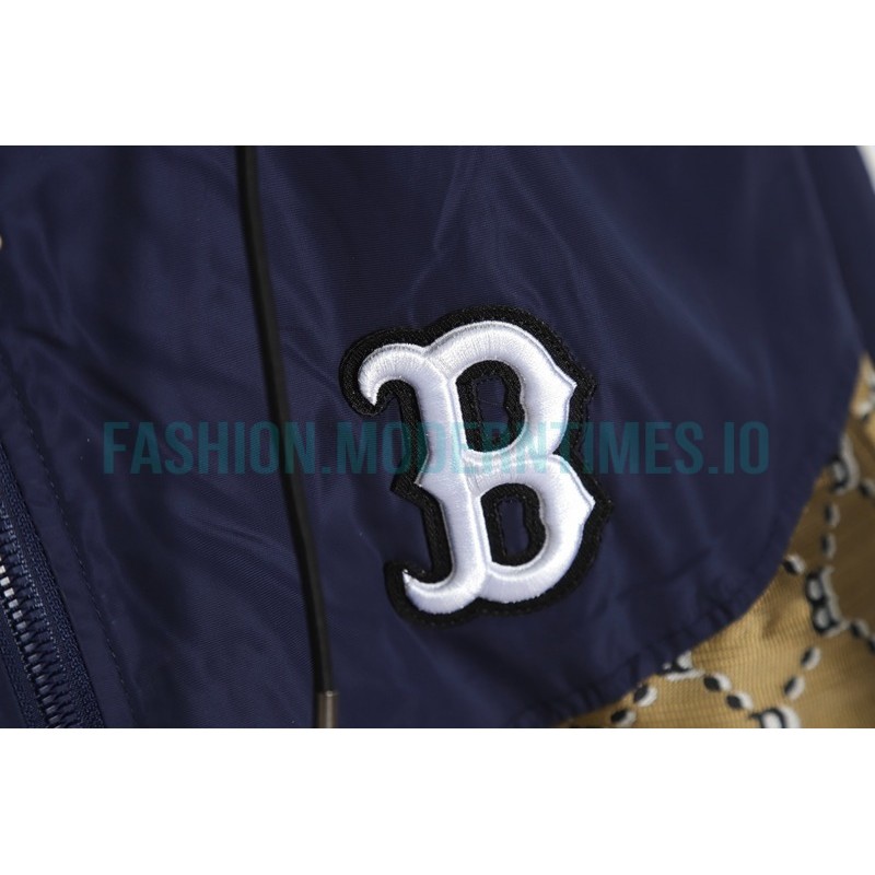 MLB - Logo printed Letter Hooded Long-sleeved Printed Jacket