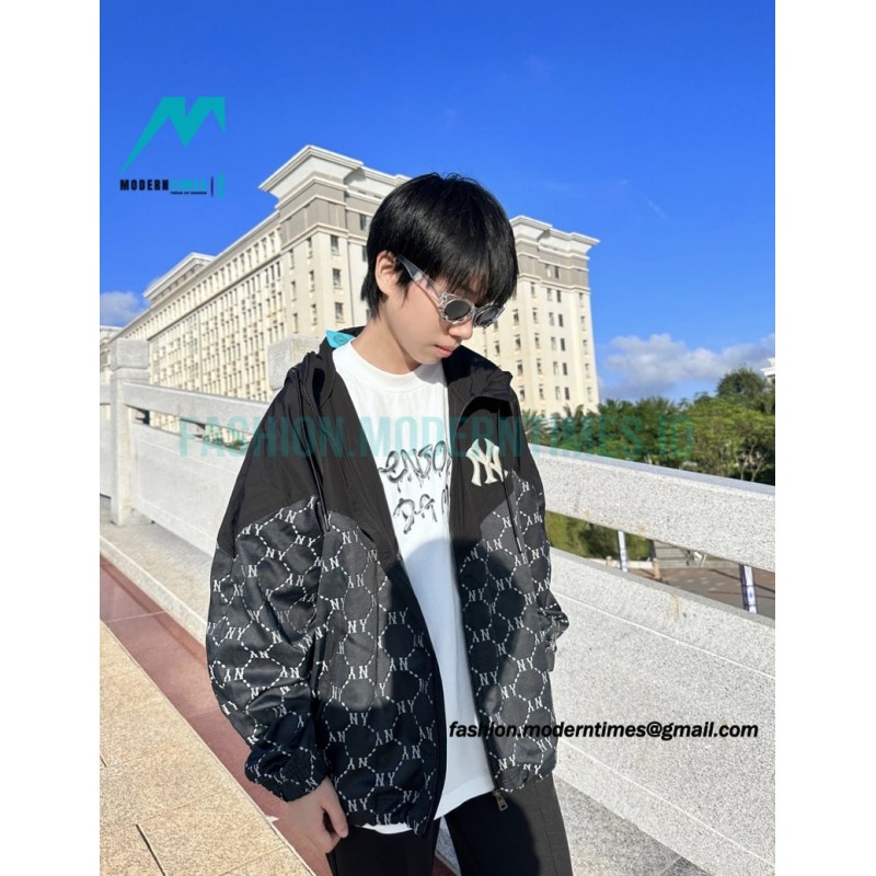 MLB - Logo printed Letter Hooded Long-sleeved Printed Jacket