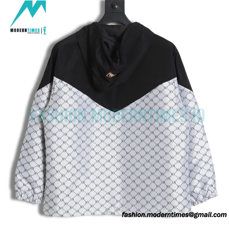 MLB - Logo printed Letter Hooded Long-sleeved Printed Jacket