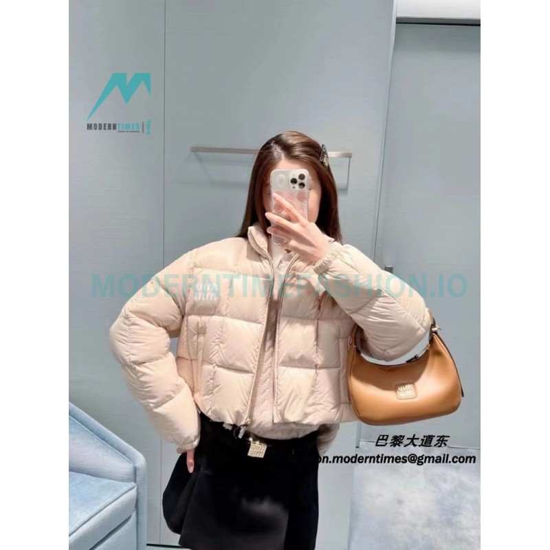 Miu Miu - 23FW Check Bread Short Down Jacket