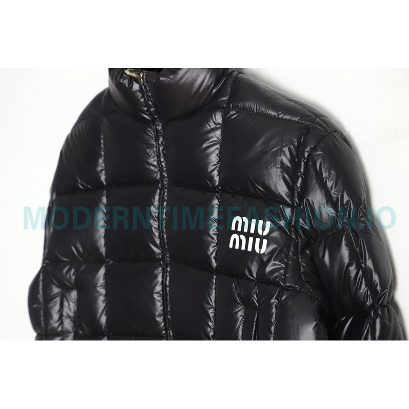 Miu Miu - 23FW Check Bread Short Down Jacket