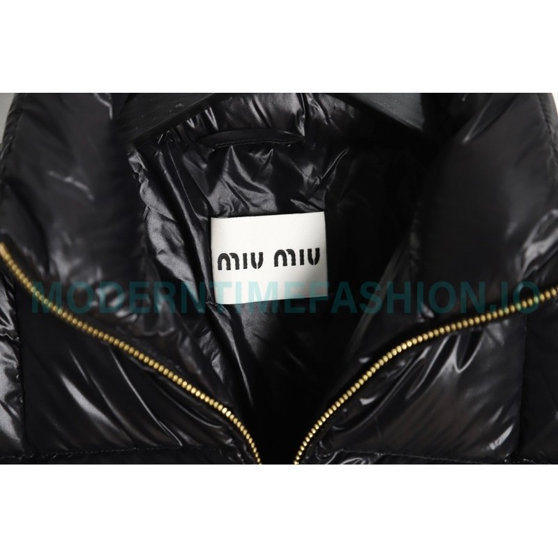Miu Miu - 23FW Check Bread Short Down Jacket