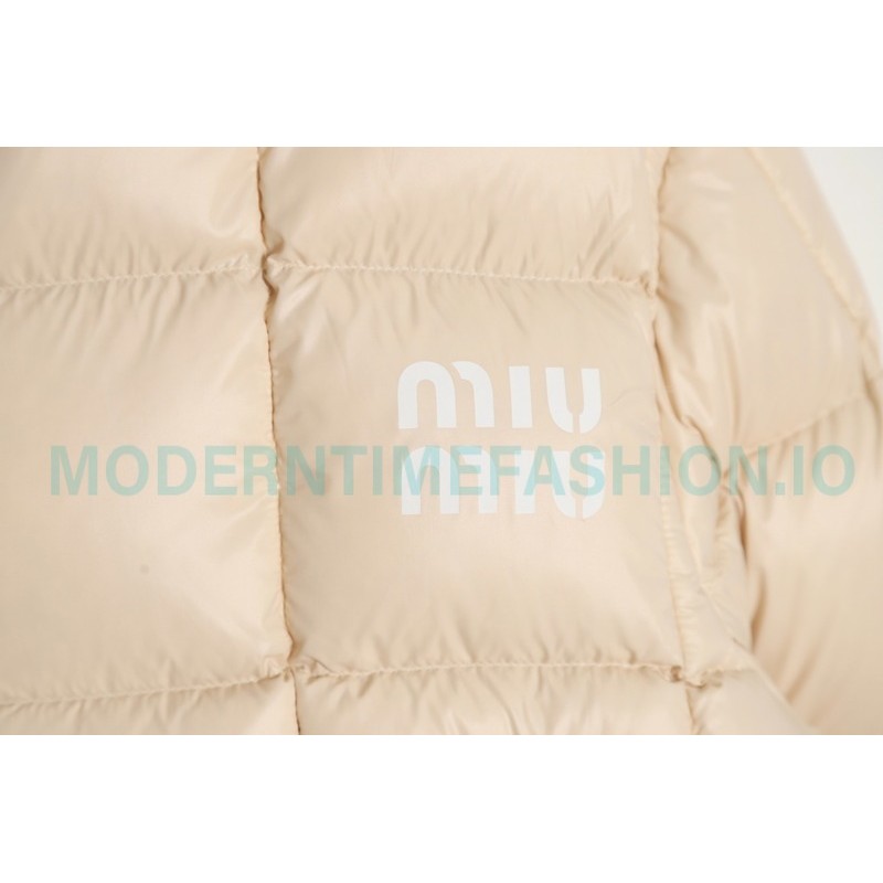 Miu Miu - 23FW Check Bread Short Down Jacket