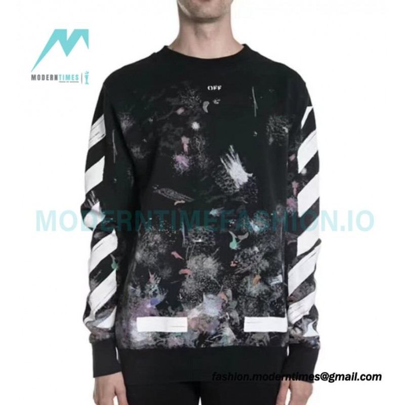 Off White - Starry Sky Fireworks Hoodie