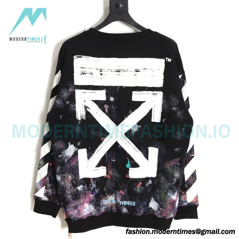 Off White - Starry Sky Fireworks Hoodie
