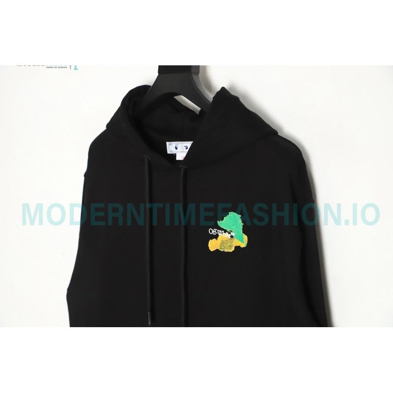 Off-White - Environmental Graffiti Ink Arrow Hoodie