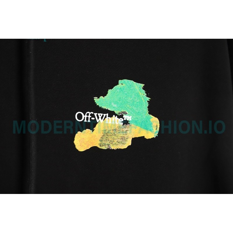 Off-White - Environmental Graffiti Ink Arrow Hoodie