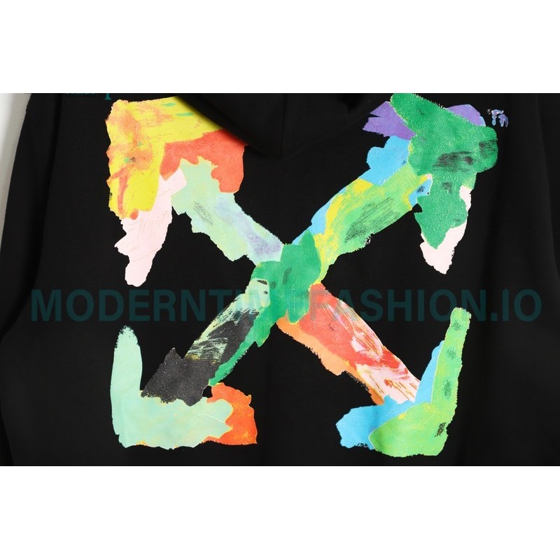 Off-White - Environmental Graffiti Ink Arrow Hoodie
