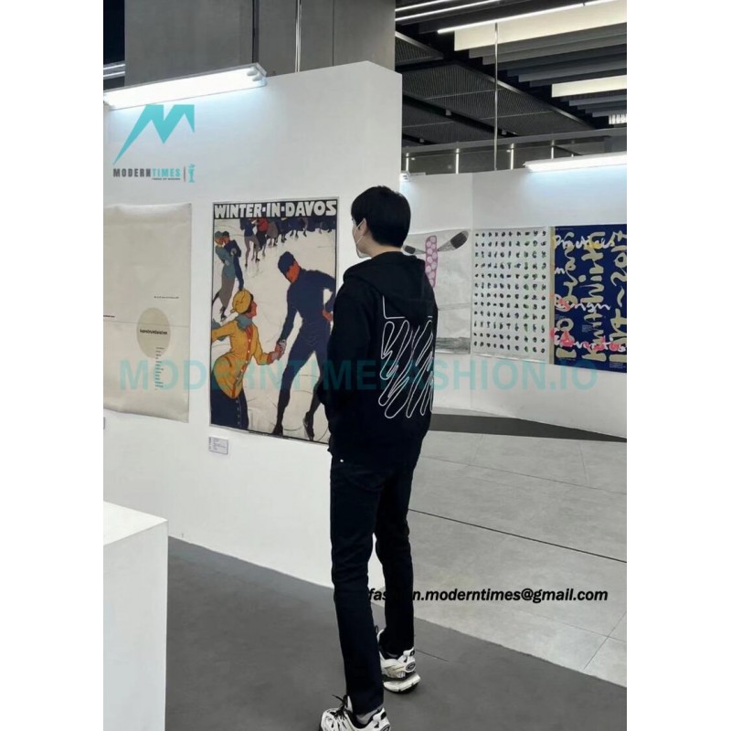 Off White - Painted Zebra Crossing Hoodie