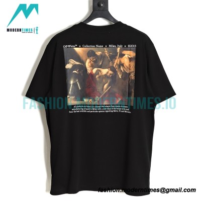 Off White - 23SS Classical Religious Oil Painting Short Sleeve