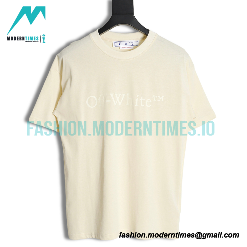 Off White - 23ss Solid Color Logo Printed Short-sleeved T-shirt