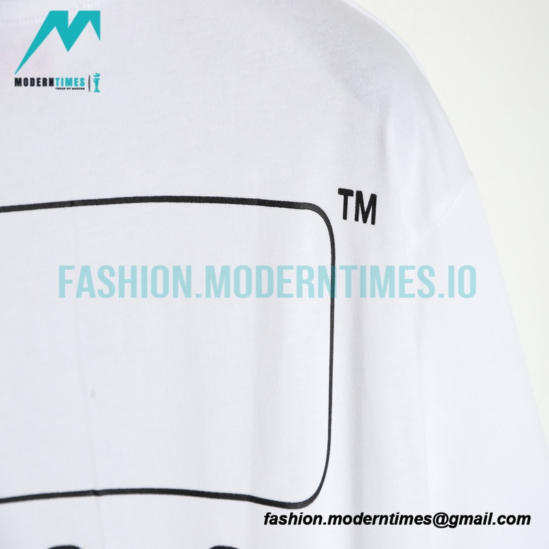 Off White - 23S Graffiti Brush Zebra Crossing Short Sleeve