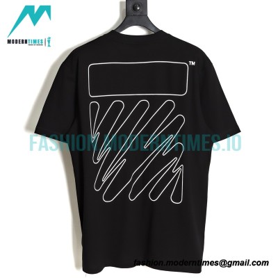 Off White - 23S Graffiti Brush Zebra Crossing Short Sleeve