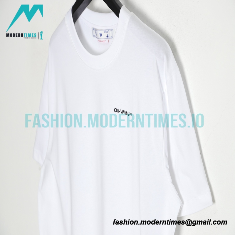 Off White - 23S Graffiti Brush Zebra Crossing Short Sleeve