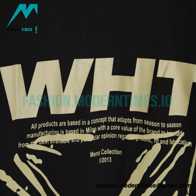 Off White - 23ss Sketch Splashed Ink Arrow Letters Short Sleeve