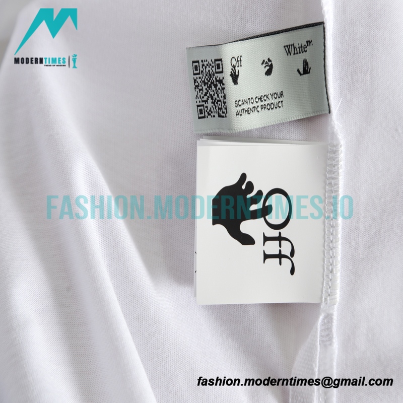 Off White - 23ss Sketch Splashed Ink Arrow Letters Short Sleeve