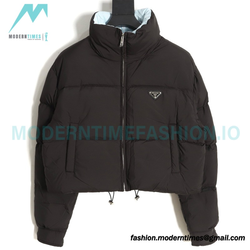 Prada - Inverted Triangle Neckline Short Down Jacket