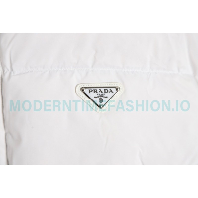 Prada - Inverted Triangle Neckline Short Down Jacket