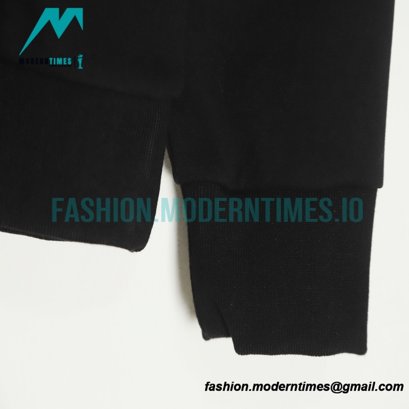 Prada - 22FW Triangle Standard Wave Anti-wrinkle Crease Crew Neck Hoodie