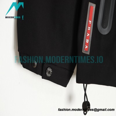 Prada - Chest Logo Triangle Trench Coat