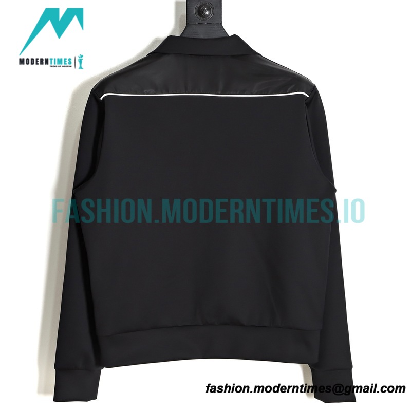 Prada - 23SS Recycled Nylon Spliced Stand-up Collar Jacket