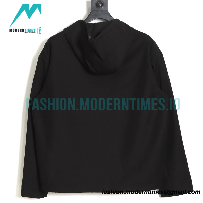 Prada - 23SS Triangle Pocket Wool Patchwork Hooded Jacket