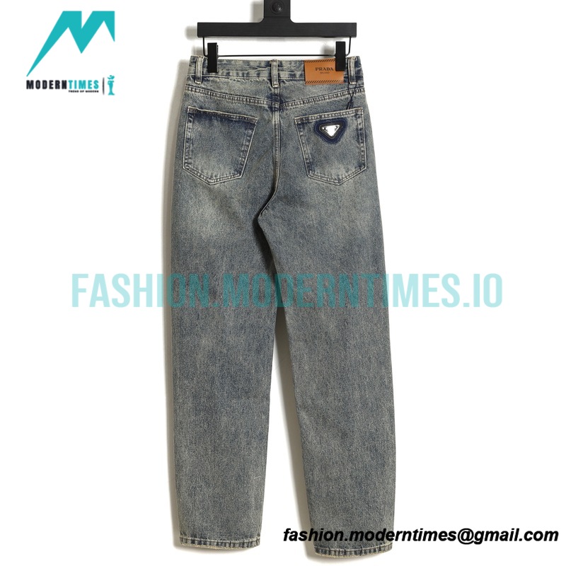 Prada - Triangle Back Jeans