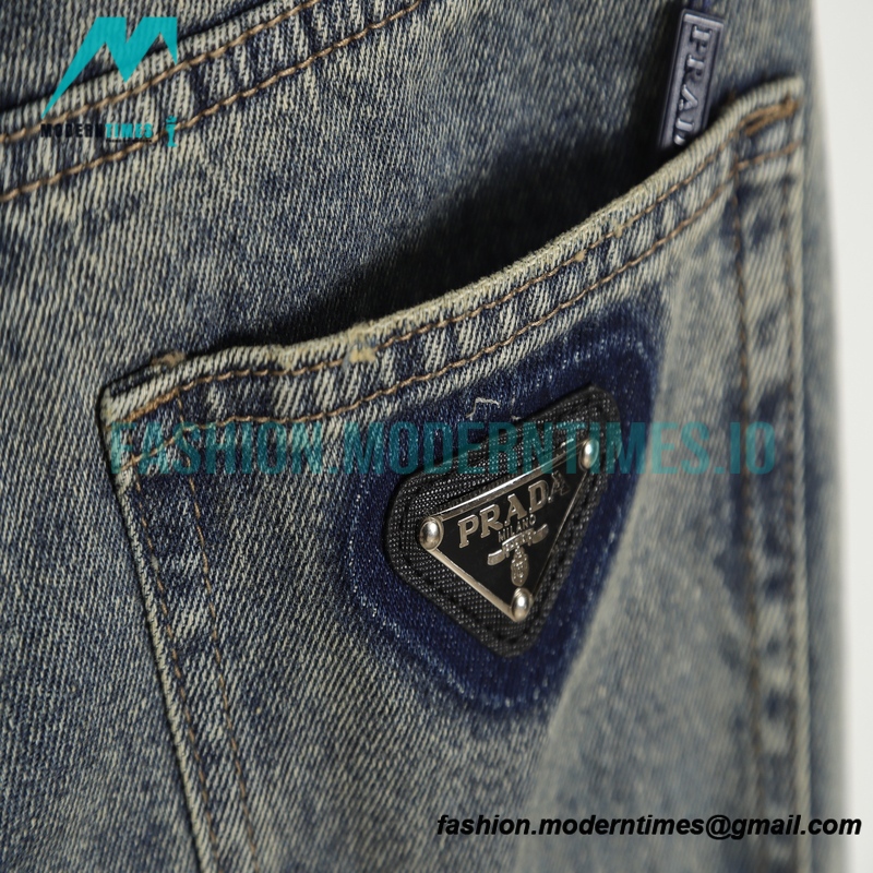 Prada - Triangle Back Jeans