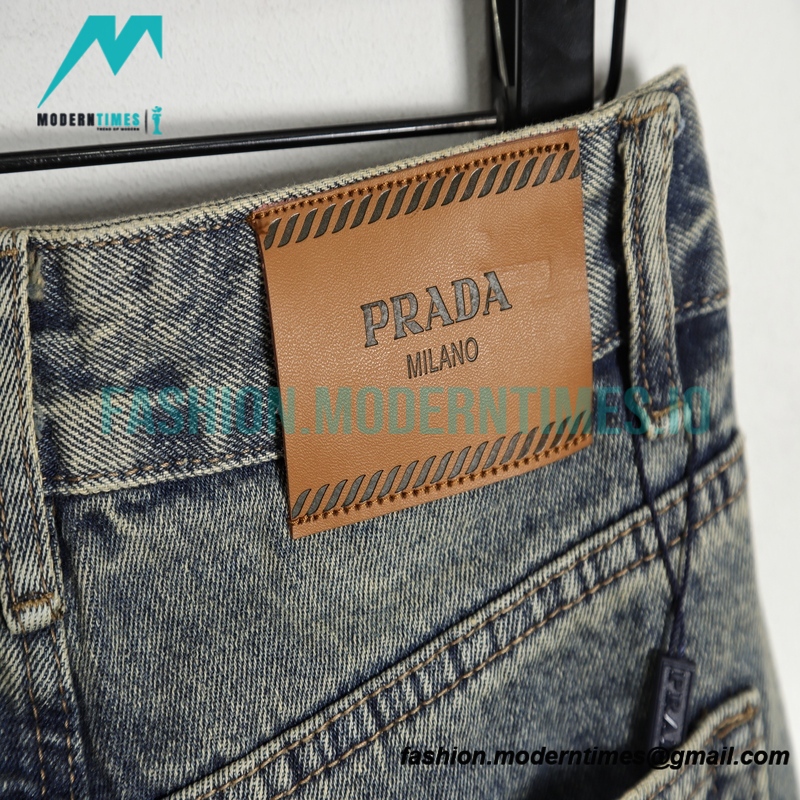 Prada - Triangle Back Jeans