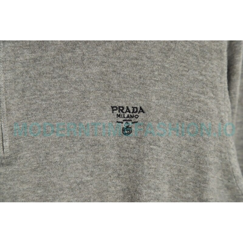 Prada - 23FW Half-zipper Bottom Knit Sweater