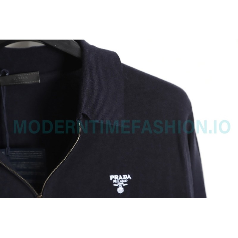Prada - 23FW Half-zipper Bottom Knit Sweater