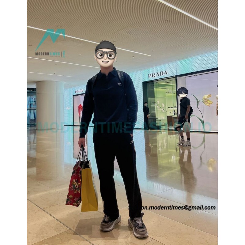 Prada - 23FW Half-zipper Bottom Knit Sweater