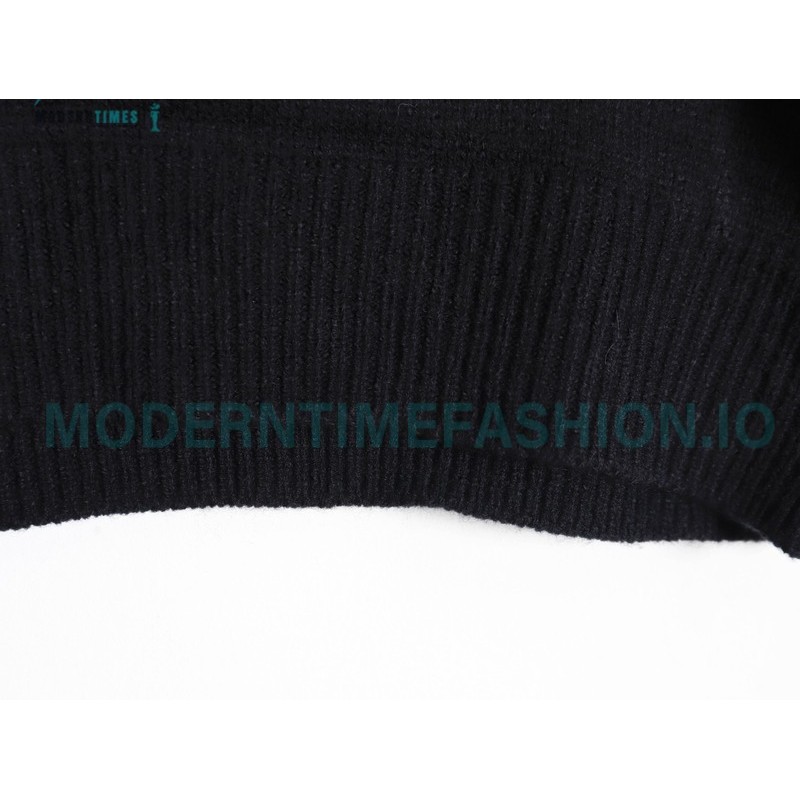 Prada - 23FW Machine Embroidered Letter Crewneck Sweater