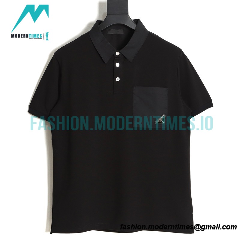 Prada - Classic Iron Pocket Logo Short-sleeved Polo Shirt
